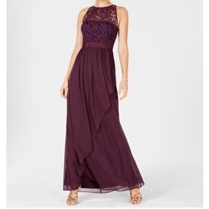 Adrianna Papell Currant Long Dress